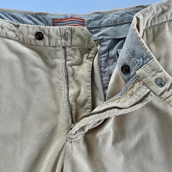 Peter Millar Pima Cotton Corduroy Dress Pant Light Tan Men't Size 38" x 34" EUC - Picture 3 of 7